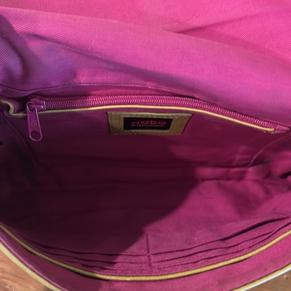 HOBO International Green Yellow Leather Large Clutch - Picture 13 of 16